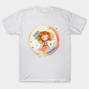 Watercolor Zodiac Virgo T-Shirt